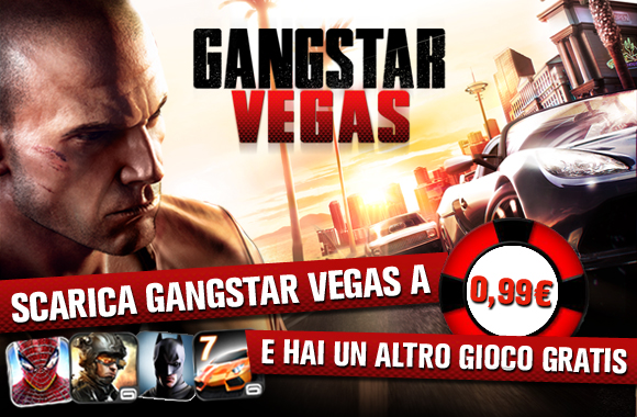 Gameloft®: Gioco GRATIS Android con Gangstar Vegas scontato a 0,99€!