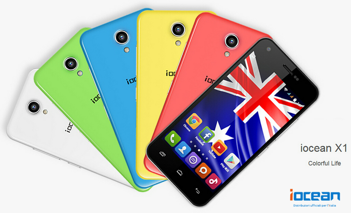 iOcean Italia: X1 – Smartphone Quadcore Android 4.4 a 118 Euro