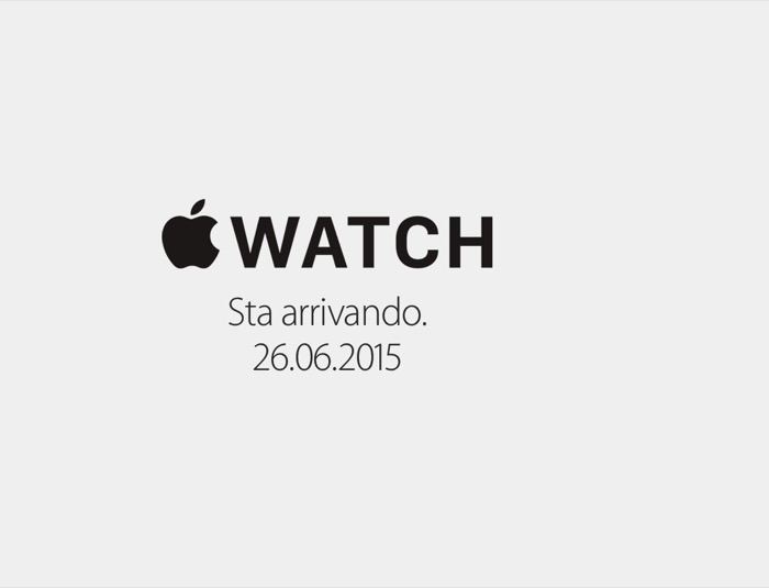 Apple Watch Arriva in Italia