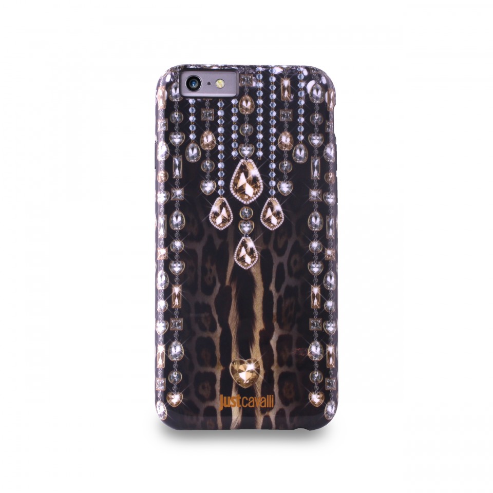Just Cavalli: Cover Leopard Crystal per iPhone 6/6S