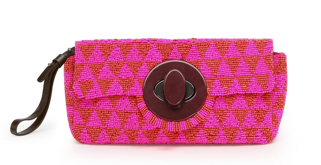 Maliparmi: Clutch Graphic Beading