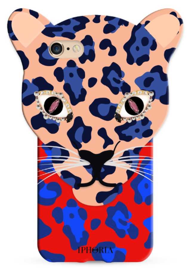 Iphoria: Cover Leo Blue Leopard per iPhone 7