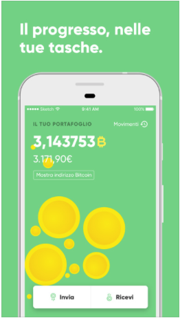 App Conio per Bitcoin