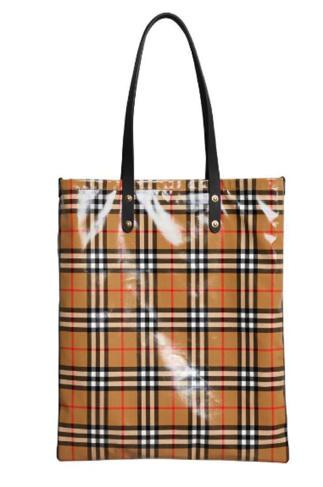 Shopper in Cotone Laminato Burberry