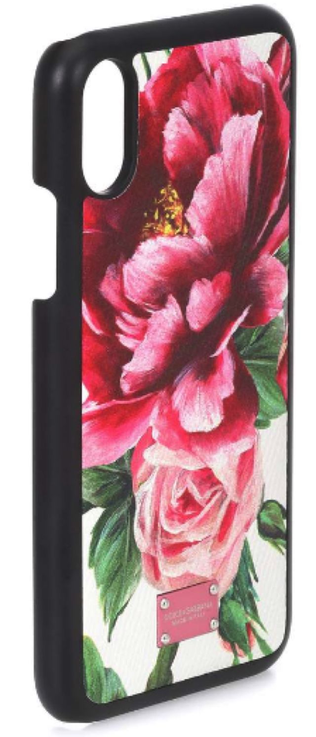 Cover Stampa Floreale per iPhone X di Dolce & Gabbana