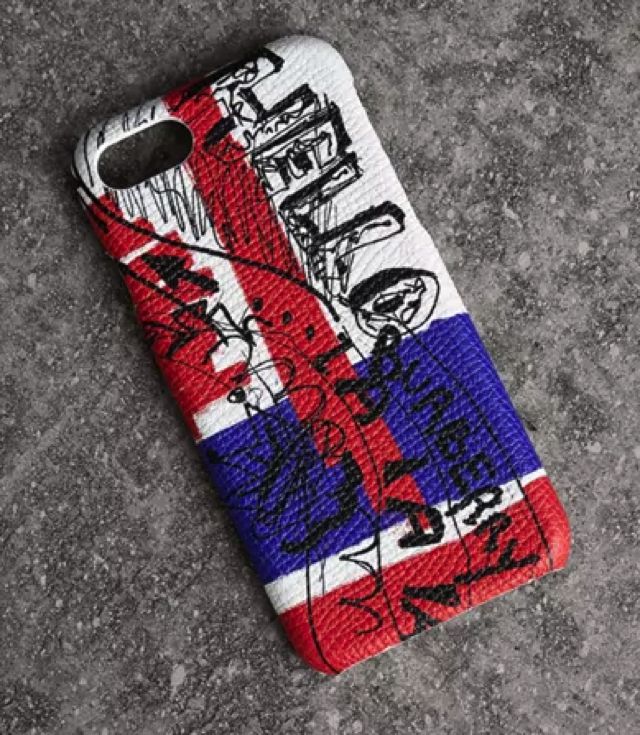 Custodia per iPhone 7 in Pelle Burberry