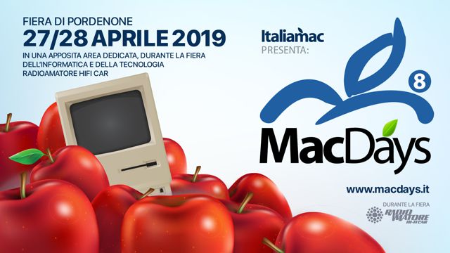 MacDays 2019 alla Fiera di Pordenone 27-28 Aprile