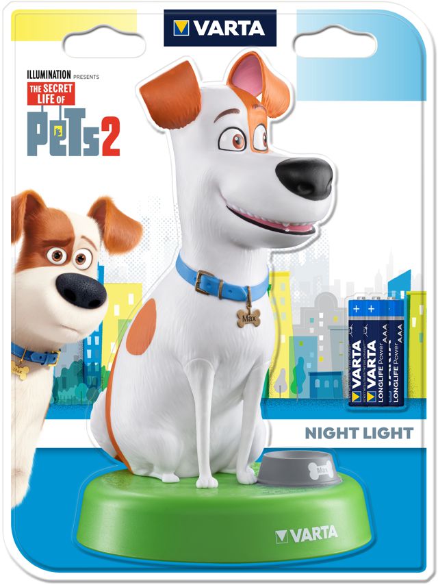 VARTA: Lampada, Peluche, Sensore Luminoso e Torcia dedicati al Film Pets 2