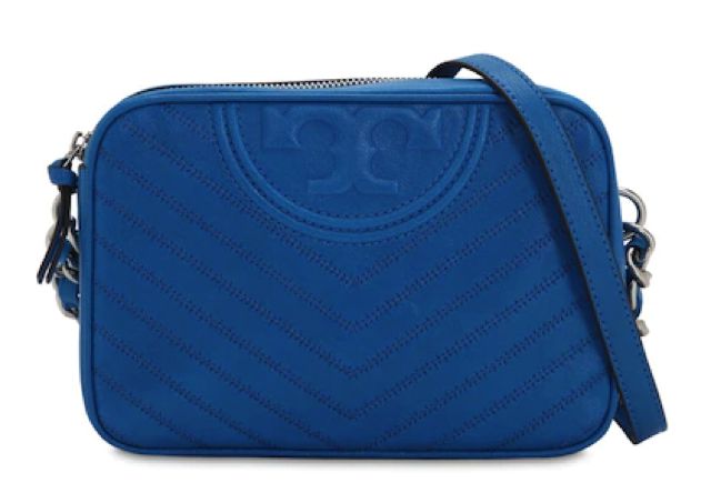 Borsa in Pelle Blu Tory Burch