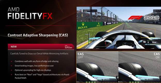 Tecnologia AMD Image Sharpening è Ora Disponibile in F1 2019