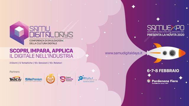 Samu Digital Days a Pordenone Fiere il 6, 7, 8 Febbraio