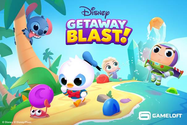 Disney Getaway Blast è disponibile su App Store, Google Play, and Microsoft Store