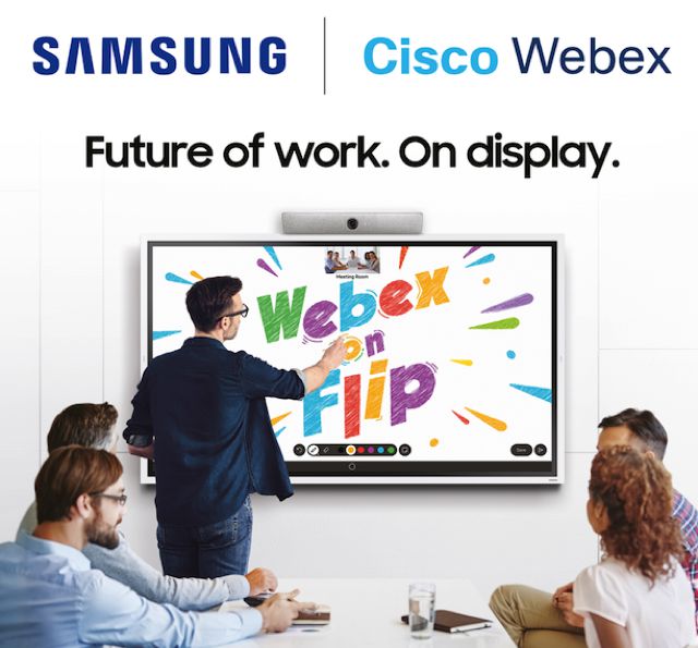 Samsung Flip 2: Webex on Flip Rende il Lavoro di Gruppo Semplice Smart e Interattivo