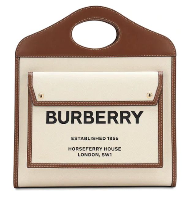 Borsa Burberry in Tela e Pelle