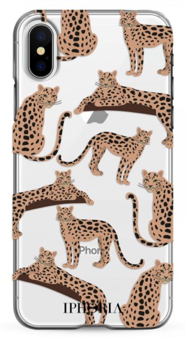 Iphoria Case per Apple iPhone XR – Transparent Leopard Mosaic