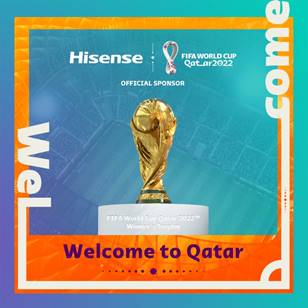 Hisense è Sponsor Ufficiale di FIFA World Cup Qatar 2022™