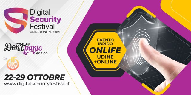 Digital Security Festival a Ottobre: la Sicurezza Informatica spiegata Semplice