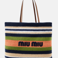 Shopper a Righe MIU MIU